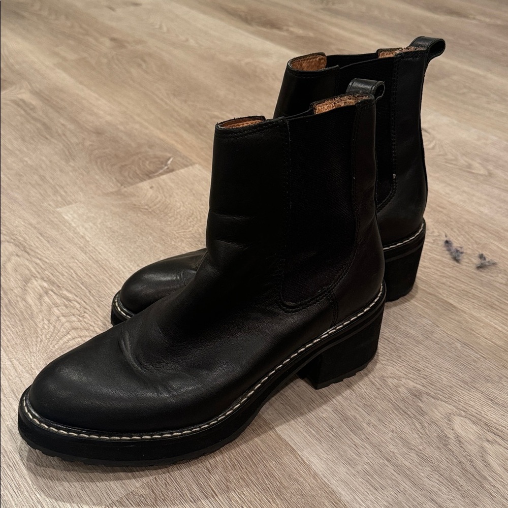 Madewell Black Chelsea Boots